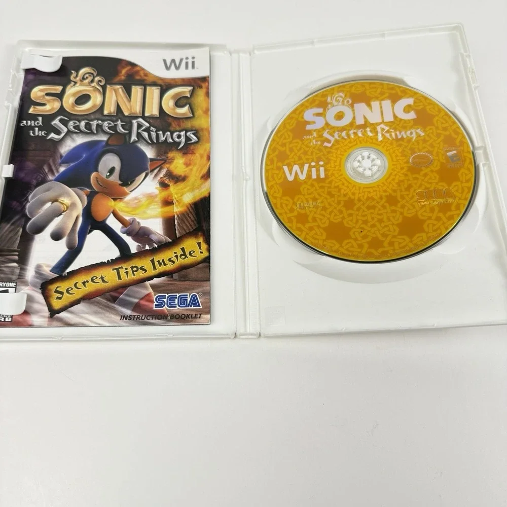 Sonic And The Secret Rings Nintendo Wii Game Complete Manual Tested & Working
